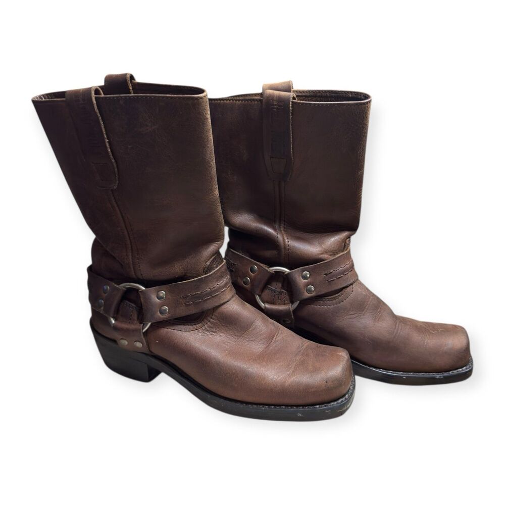 RoadWolf Brown Women's Leather Boots‎ Size 6.5M Boho Chic